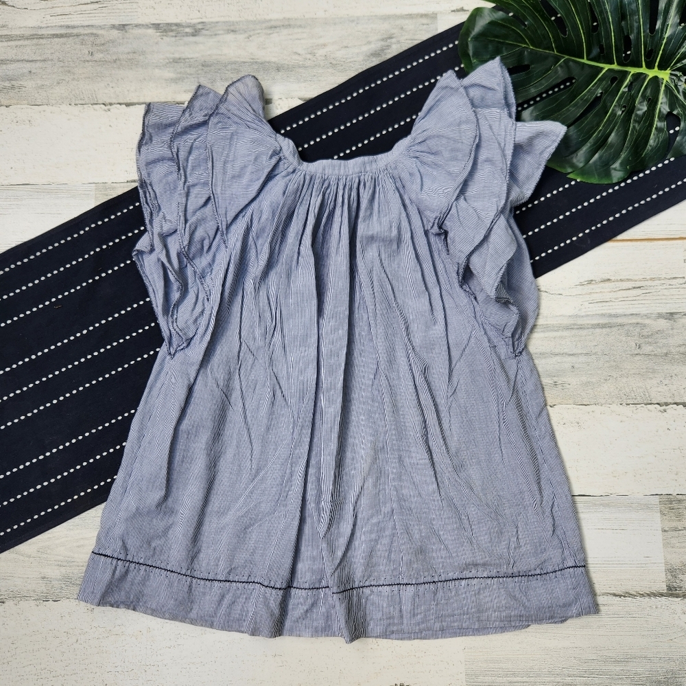 Ulla Johnson Mirco Stripe Layered Flutter Sleeve … - image 7